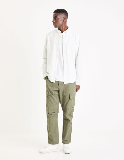 Chemise regular 100% coton oxford - vert clair