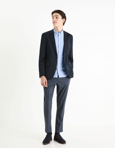 Chemise  regular 100% coton oxford - bleu clair