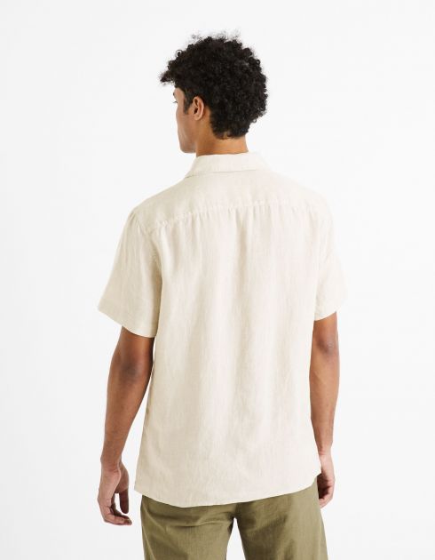 Chemise regular 100% lin - naturel