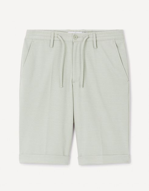 Bermuda en maille - vert