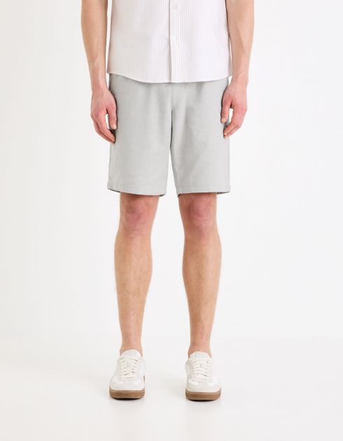 Short en lin mélangé - gris