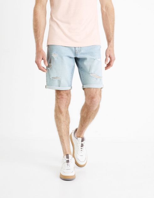 Bermuda en jean - bleu clair