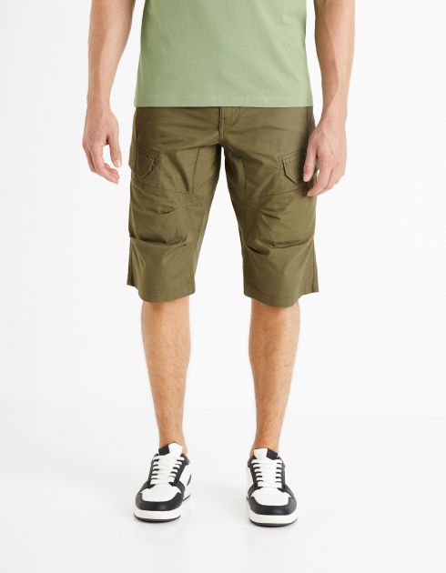 Short cargo 100% coton - kaki