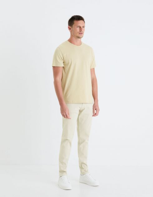 Jean slim C25 powerflex - beige clair