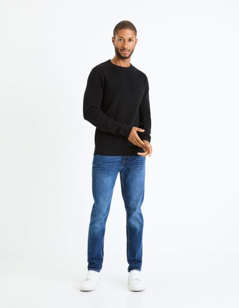 Pull col rond  - noir