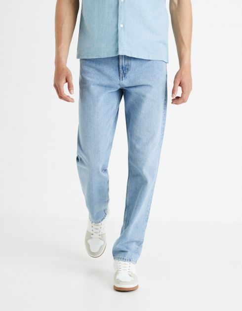 Jean loose C75 100% coton - blanc
