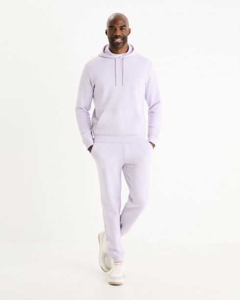 Pantalon de jogging 100% coton - lilas