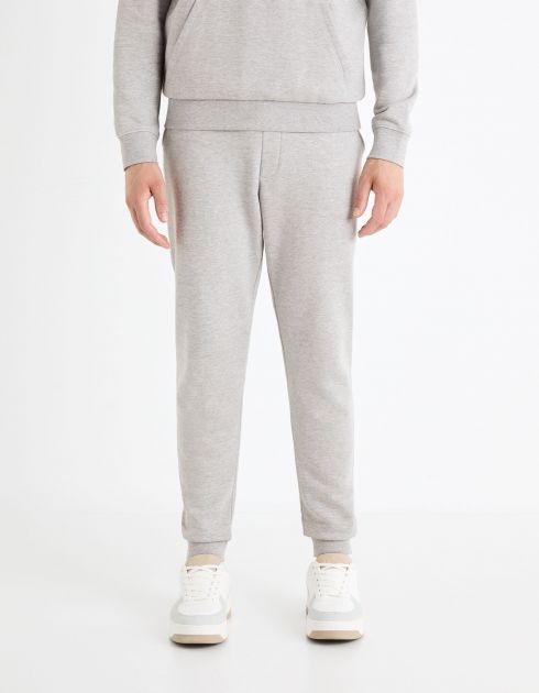 Pantalon de jogging 100% coton - gris