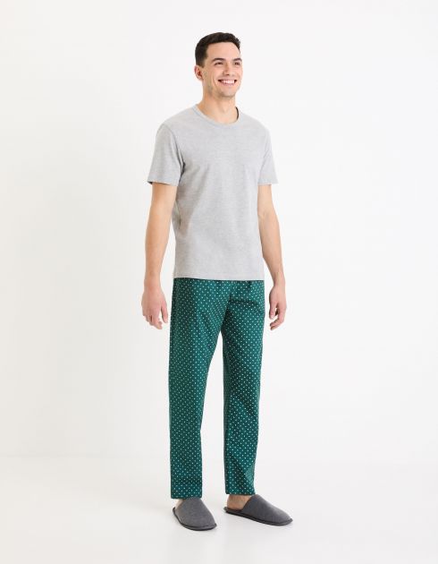 Ensemble de pyjama - gris et vert