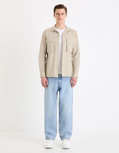 Surchemise en ripstop - beige