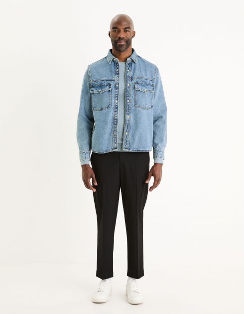 Pantalon cargo 24h coton stretch - noir