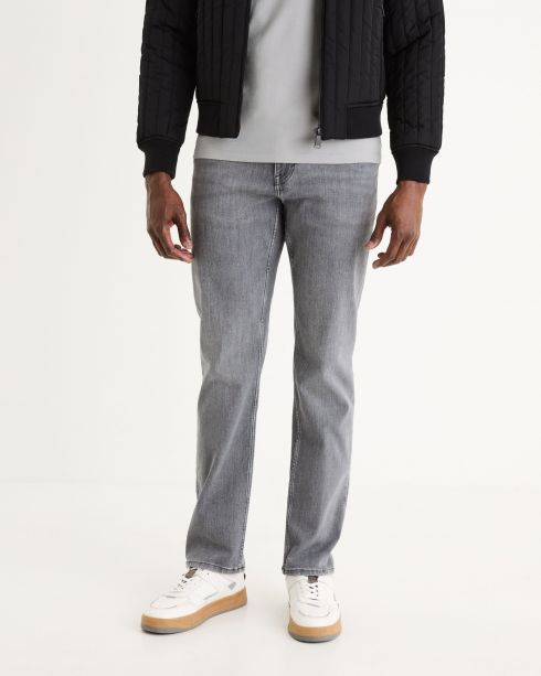 Jean straight stretch C15 3 longueurs - gris