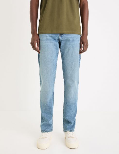 Jean straight C15 3 longueurs stretch - blanc