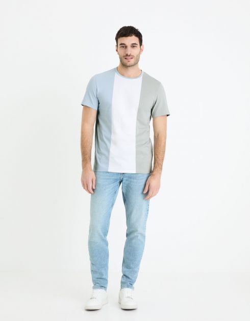 Jean slim C25 3 longueurs stretch - blanc