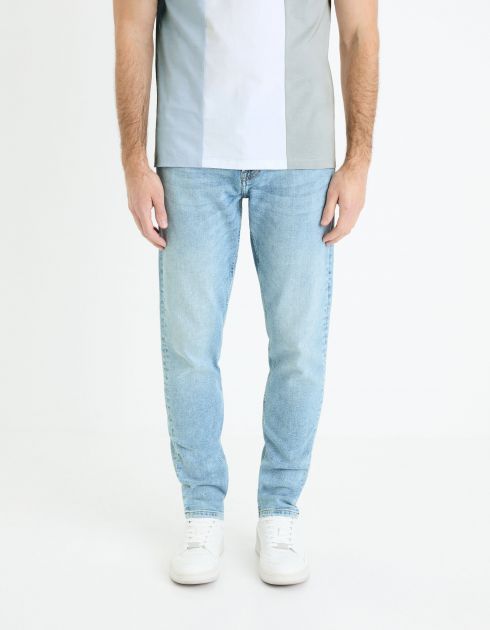 Jean slim C25 3 longueurs stretch - blanc