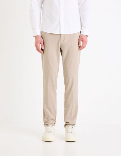 Pantalon chino stretch - beige