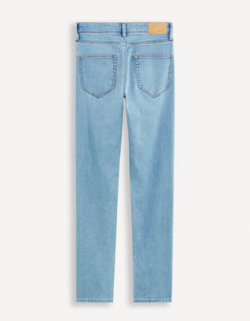 Jean straight coton mélangé - bleu