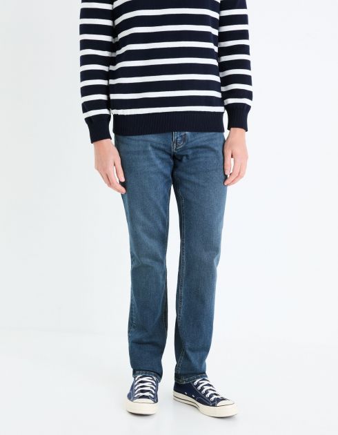 Jean straight stretch C15 3 longueurs - bleu