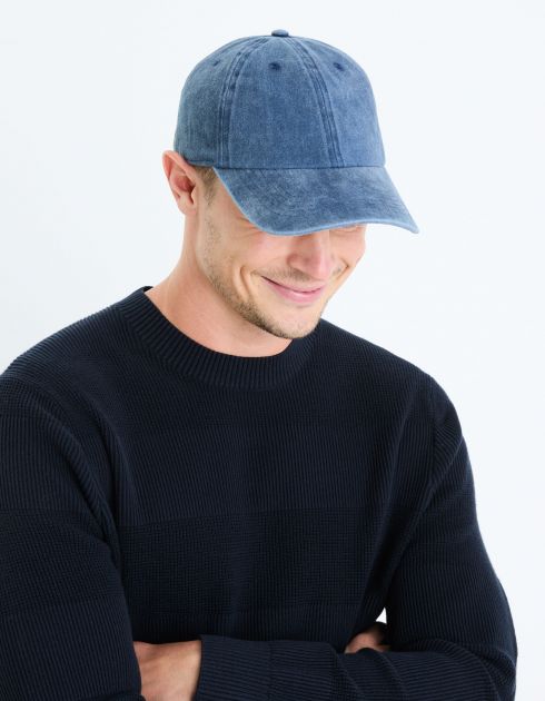 Casquette 100% coton lavé - marine
