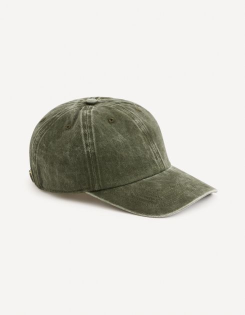 Casquette 100% coton lavé - kaki