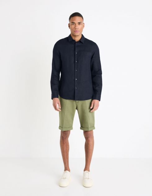 Bermuda 24h coton stretch - vert