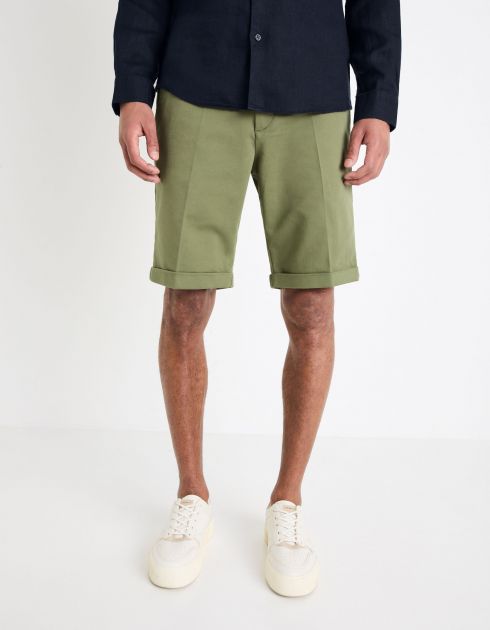 Bermuda 24h coton stretch - vert