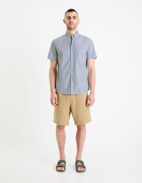 Bermuda jogging en coton - beige