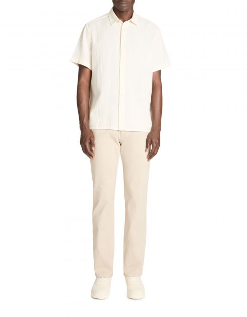 Chemisette regular en coton mélangé - beige