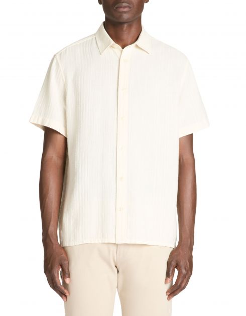 Chemisette regular en coton mélangé - beige