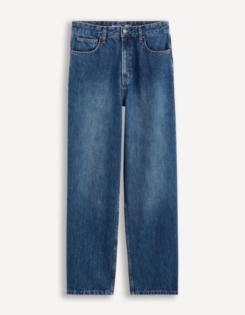 Jean baggy en coton - bleu