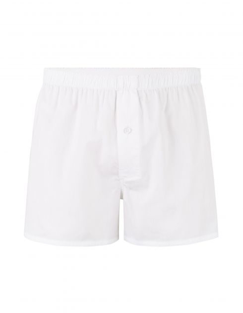 Caleçons en coton uni - blanc