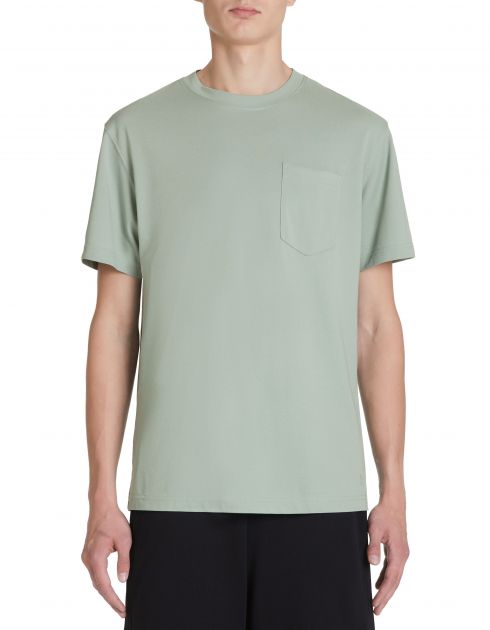 T-shirt col rond Coolmax - vert sauge