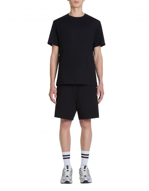 T-shirt col rond Coolmax - noir