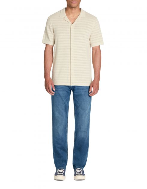 Chemisette regular en coton - beige