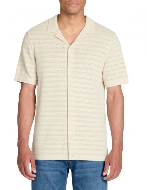 Chemisette regular en coton - beige