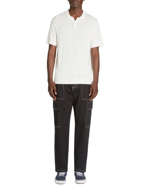 Polo jersey regular - écru