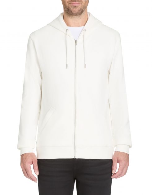 Sweat à capuche 100% coton - beige