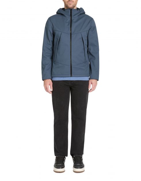 Blouson à capuche - bleu