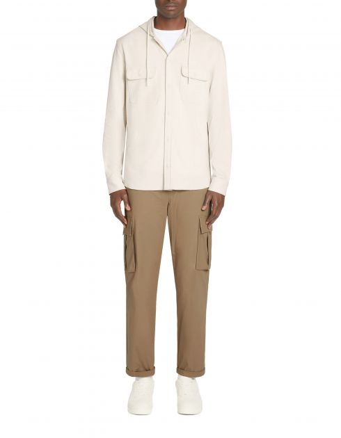 Pantalon cargo straight - taupe