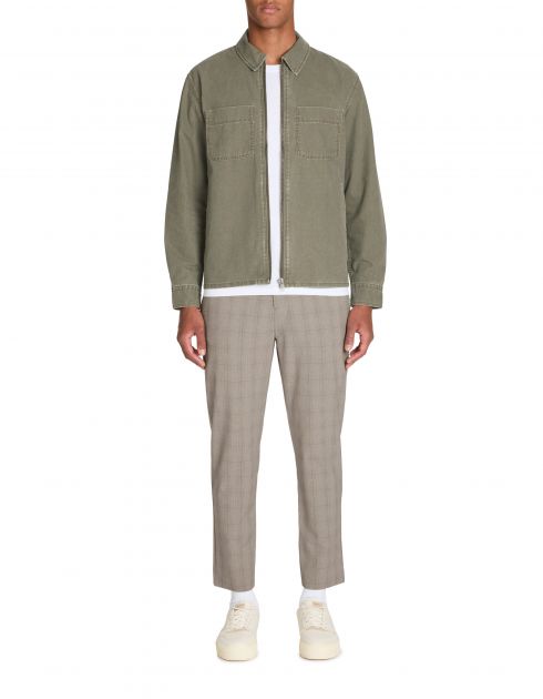 Surchemise overshirt en coton - kaki