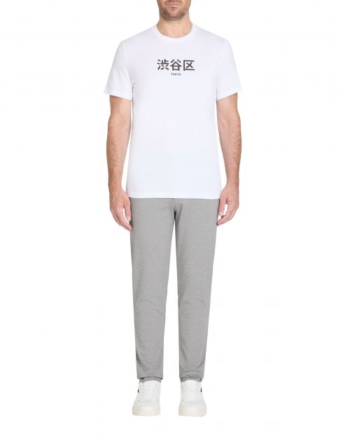 T-shirt col rond 100% coton - blanc
