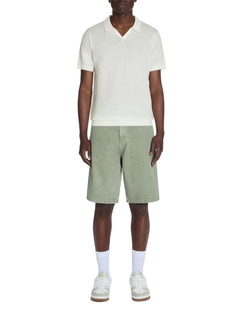 Polo slim en maille 100% coton - beige
