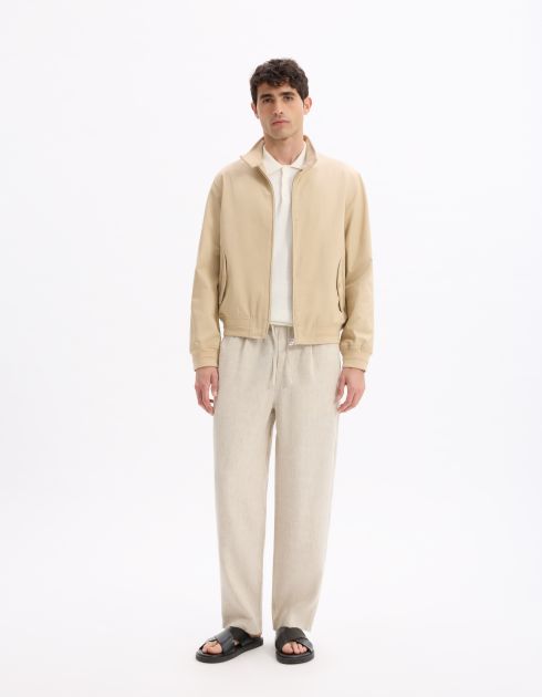 Pantalon loose 100% lin - naturel