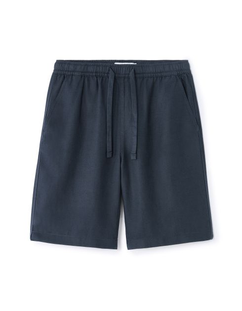 Bermuda TENCEL™ Lyocell et lin mélangé - marine