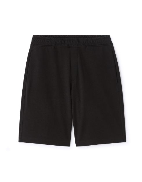 Bermuda regular coton mélangé - noir