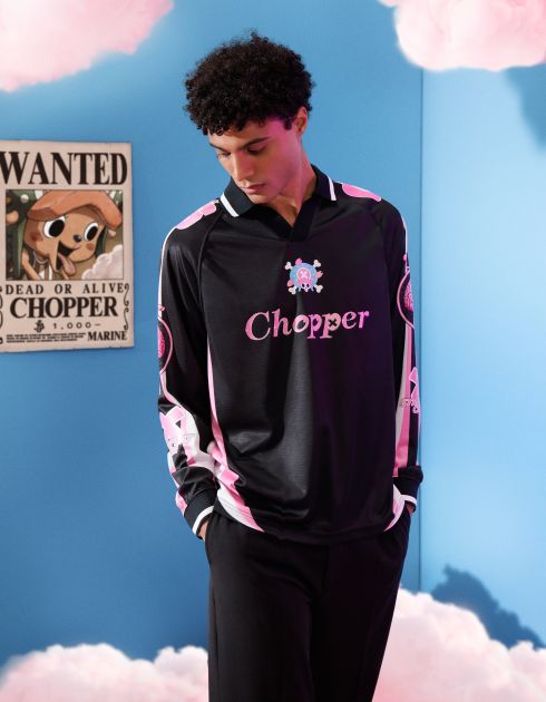 One Piece - Maillot oversize homme noir Tony Tony Chopper