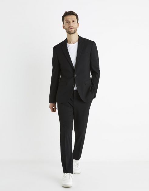 Pantalon de costume AMAURY lavable slim - noir