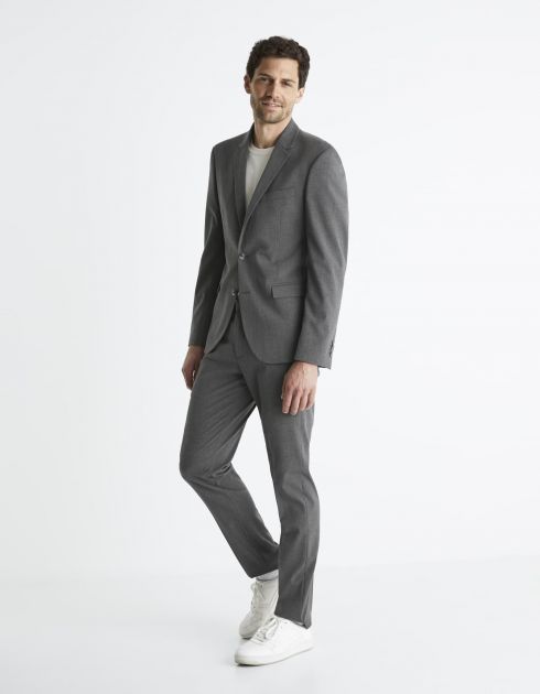 Pantalon de costume AMAURY lavable slim - gris