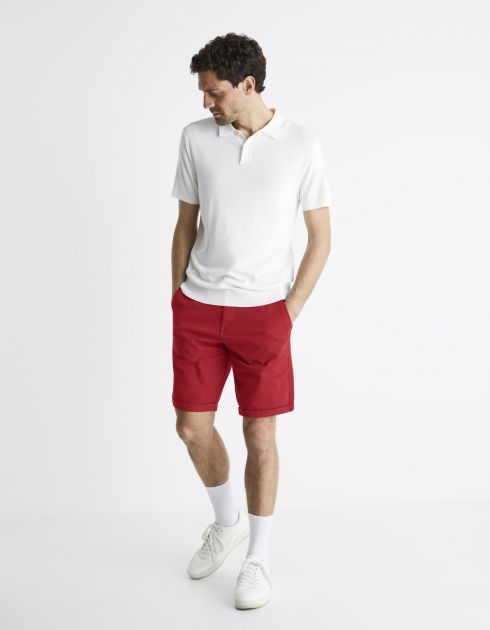 Bermuda poches chino en coton stretch