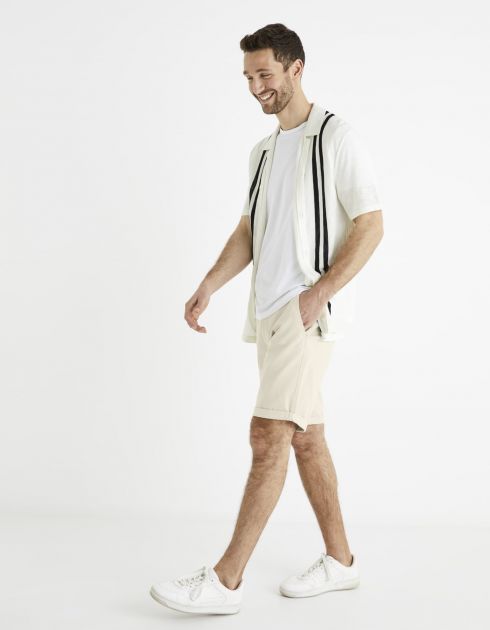 Bermuda poches chino en coton stretch